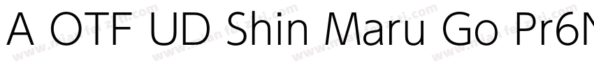 A OTF UD Shin Maru Go Pr6N字体转换